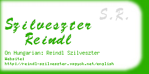 szilveszter reindl business card